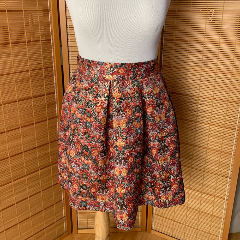 Maeve jacquard skirt